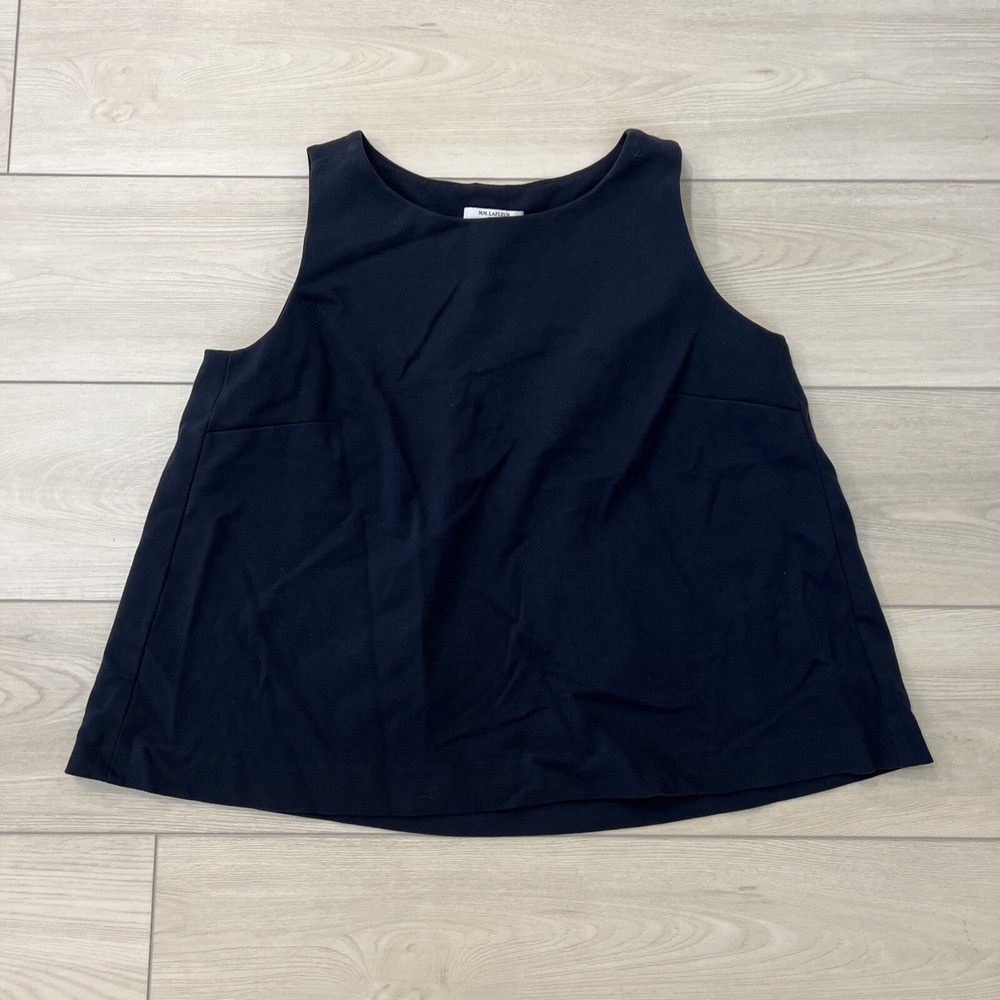 M.M. Lafleur New York Women's Dark Blue Pullover Tank Top Blouse Shirt Size XL